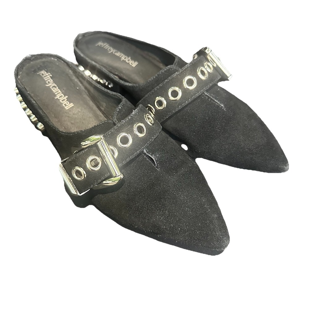 Jeffrey Campbell Black Studs Mike 6.5 Leather